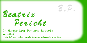 beatrix pericht business card